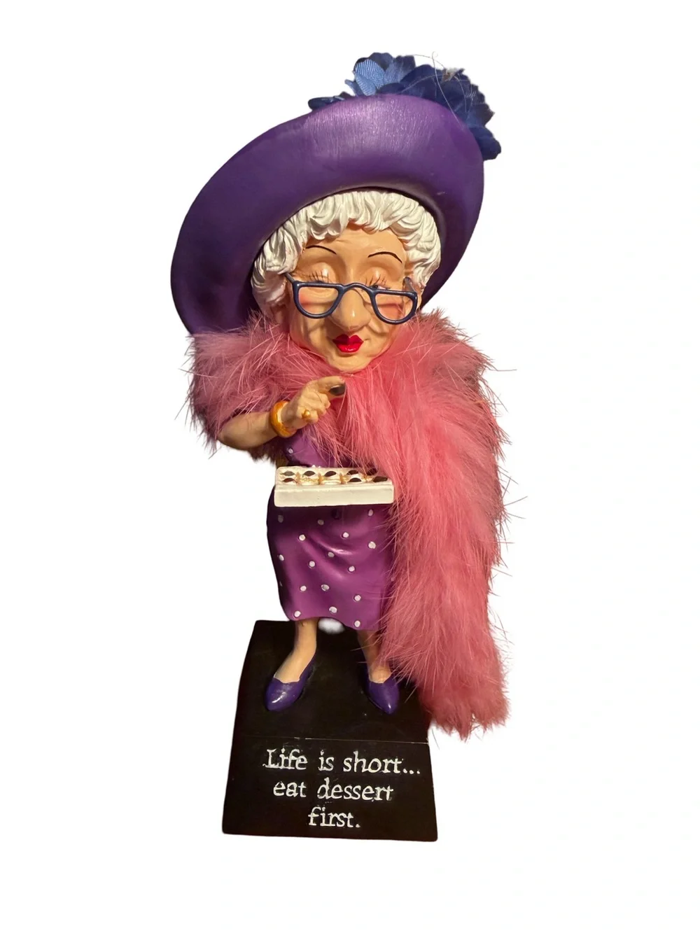 Biddy’s Vintage EUC Set of 3 Whimsical Old Lady Figurine Collection Decor